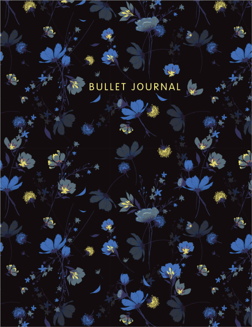 Блокнот в точку: Bullet Journal (полночные цветы, 144 c., пружина)